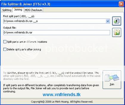 File Splitter and Joiner
